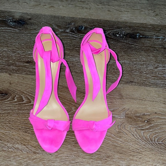 Alexandre Birman Shoes - Alexandre Birman Clarita Suede Sandal in Vibrant Pink - Size 39